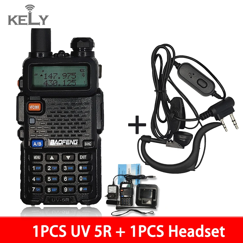 military walkie talkie BaoFeng UV5R Walkie Talkie 2PCS Powerful Two Way CB Radio UV-5R Hunting Radio 8W Baofeng Walkie Talkie UV-9R UV-82 UV-8HX UV-XR midland two way radios Walkie Talkie