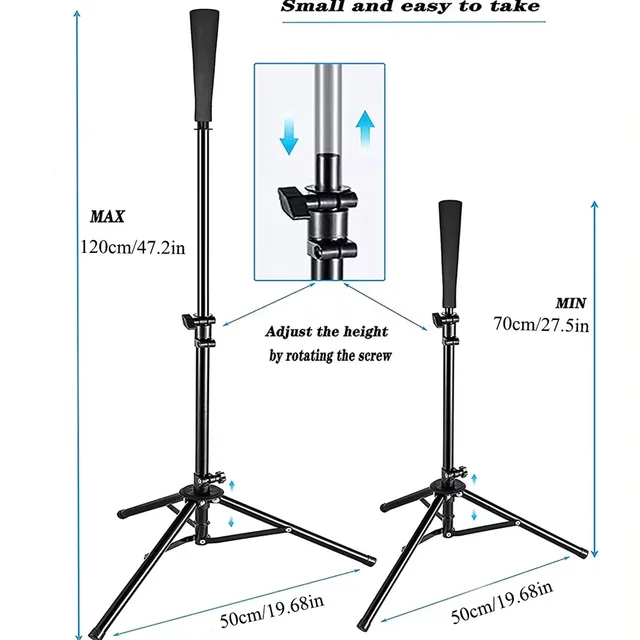 Adjustable Baseball Batting Tee Stand 2