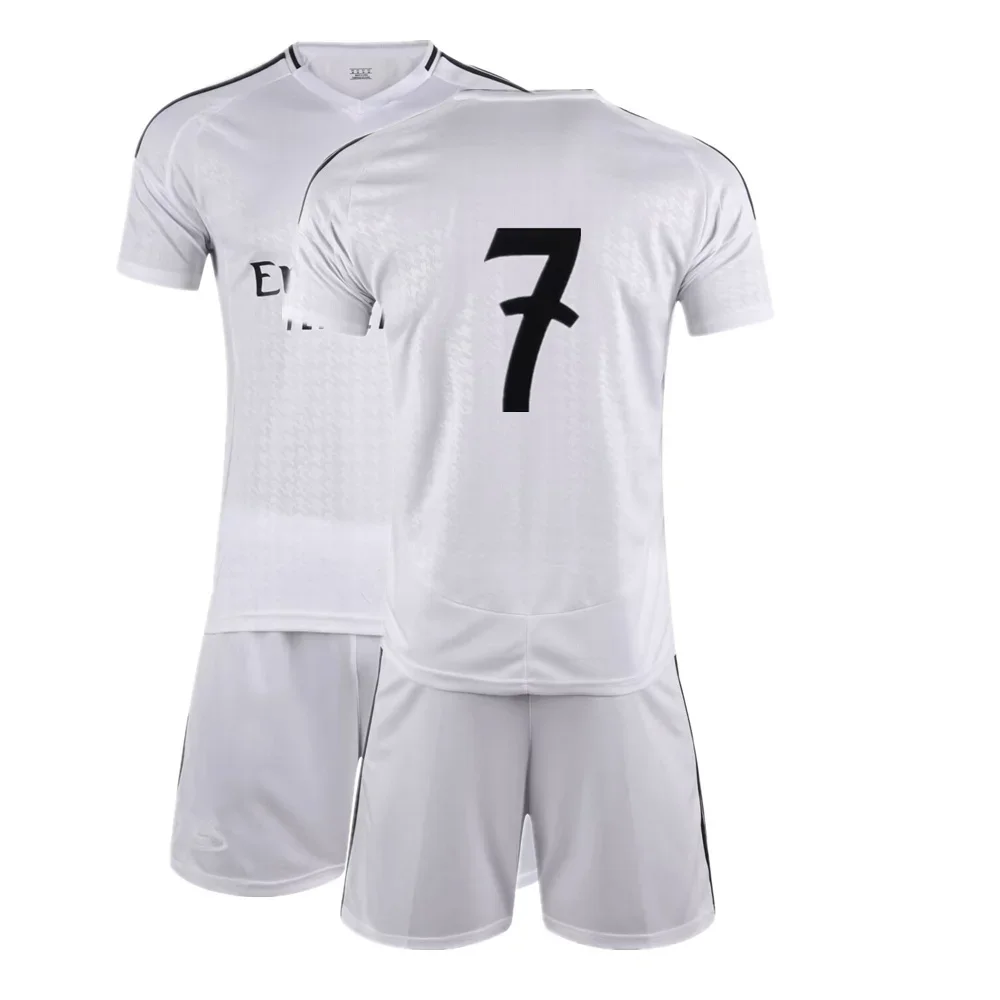 adult children's clothing set Football sport Uniforms boy girl Los Madrid's Fans Jersey Training wear games kits Leisure shirt