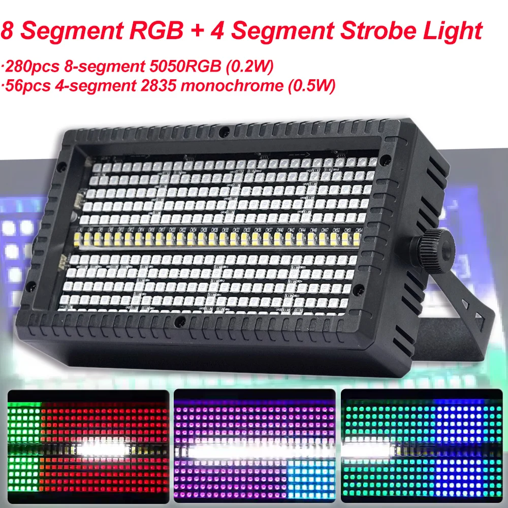 8SegmentRGB4SegmentStrobeLightDmx512DiscolampStrobeFancy