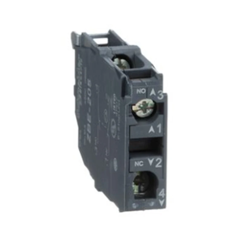 5개 ZBE205 하모니, 22mm 푸시 버튼, 접촉 블록 추가, NO 1개 및 NC 1개, 나사 클램프 터미널