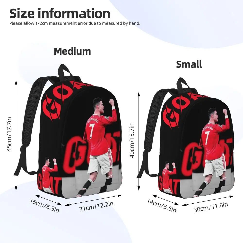 S1abf49bbc8dc406fb5b5d8ac509c9ea8H Mochila CR7 C-Cristiano Ronaldo GOAL'In moderna e moderna, mochila de estudante confortável e durável