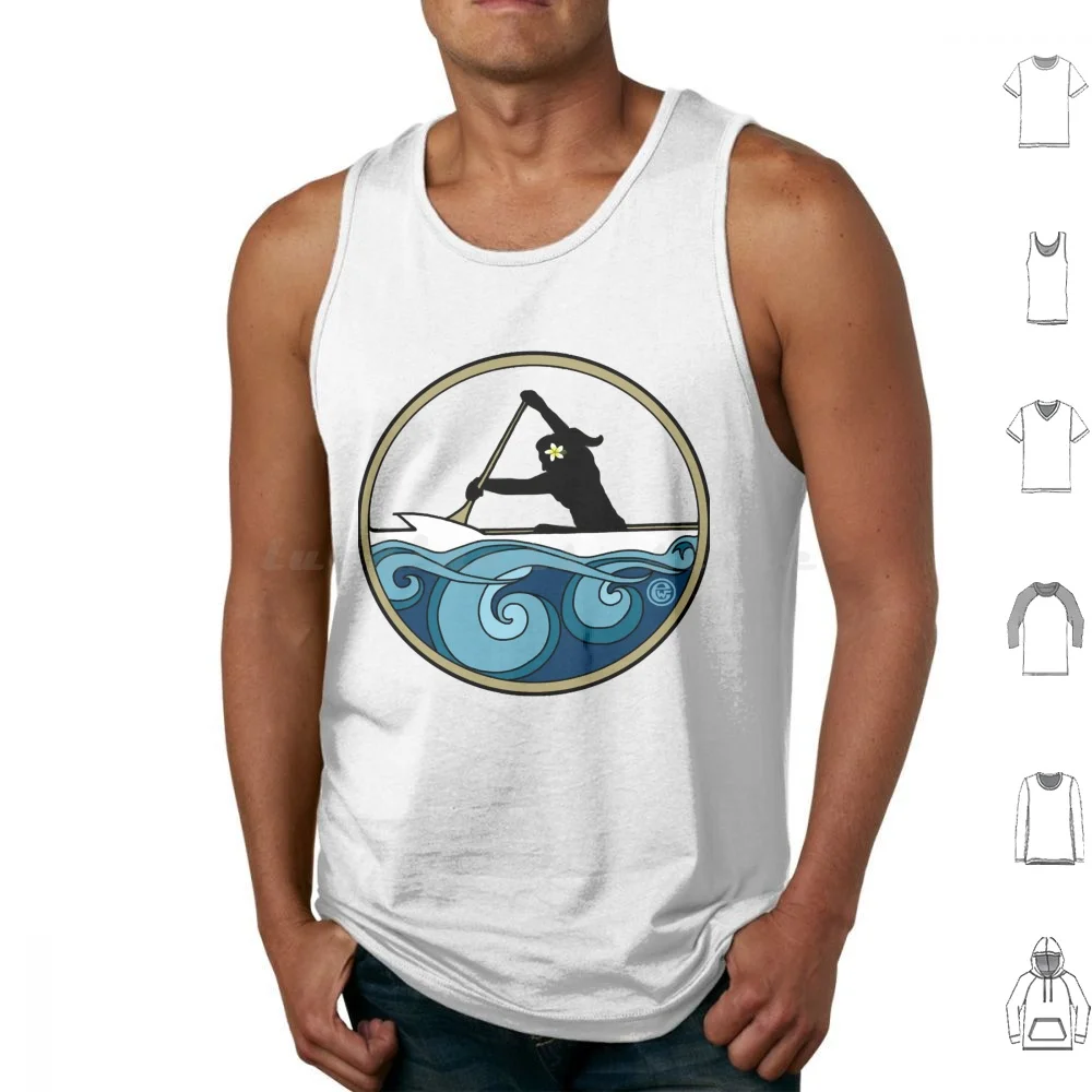 

Wahine Paddler Tank Tops Print Cotton Wahine Paddler