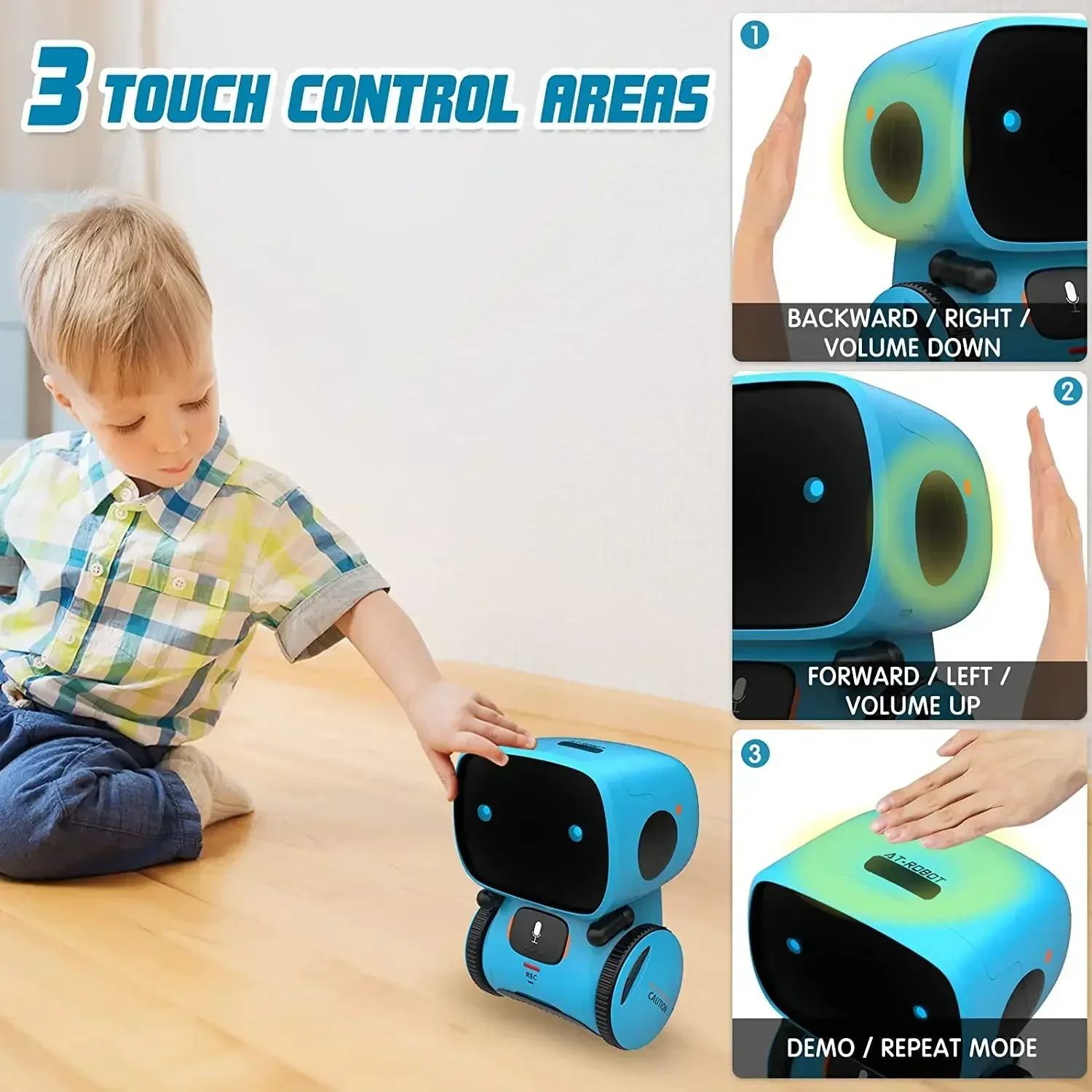 3 Languages Versions Touch Control Interactive Toy Gift Newest Type Smart Robots for Children Intelligent Dance Voice Command