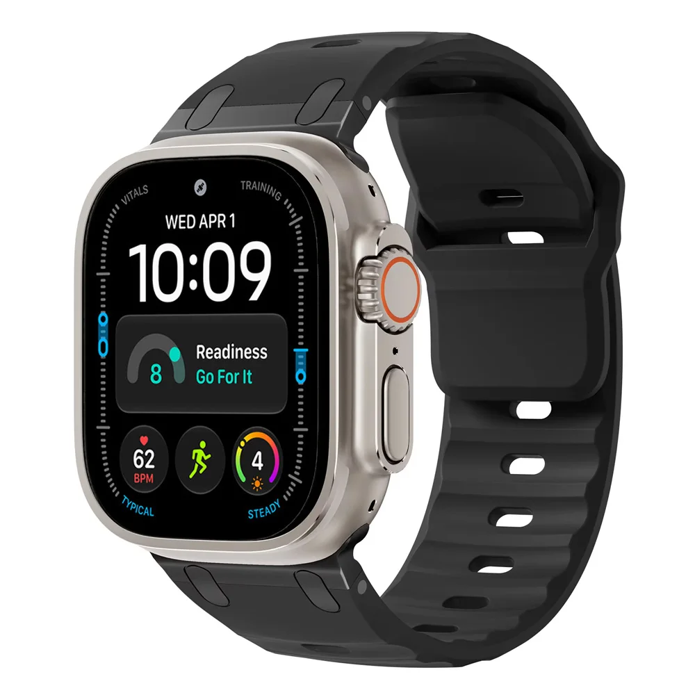 Sport Silicone Strap with Stainless Steel Clasp