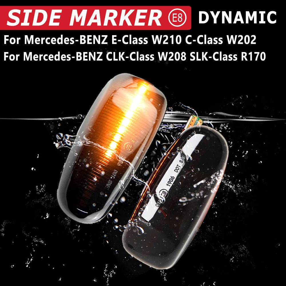 2PCS Led   Ŀ ȸ ȣ ǥ     ޸  W210 W202 W208 R170 Vito W638