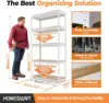 5 Tier Storage Shelves Adjustable Laminated Garage Metal Shelving Unit Heavy Duty Utility Rack Shelf Warehouse Pantry Closet 2