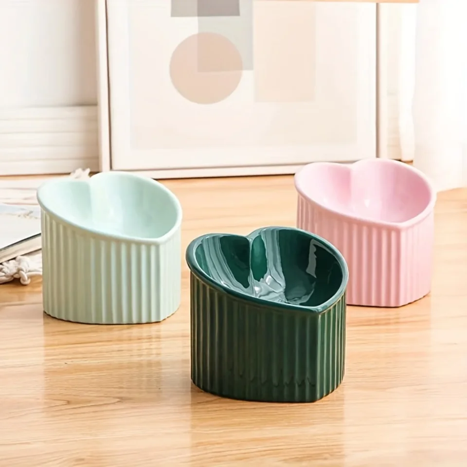 Elevated Ceramic Cat Bowls for Healthy Eating