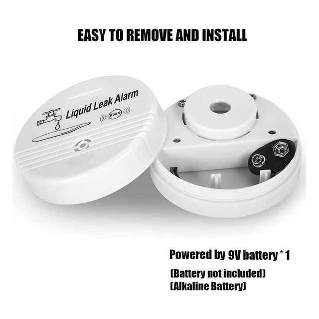 Home Intelligent Water Leak Alarm Water Leak Detector Overflow Alarm Flood Detector Bathroom Kitchen Water Level Alarm 4