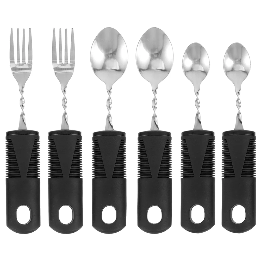 

2 Bendable Cutlery Portable Utensils Elderly Adaptive The Tableware Weighted Disabled People