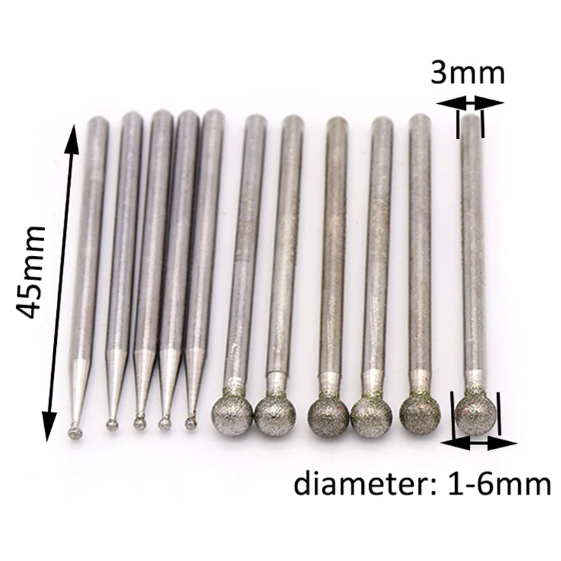 TESTA DI BAVA Diamantata Professionale Per Rettifica Acciaio Pietra E - Foto 11