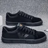 Luxury Designer Fashion Men's Black Rhinestone Platform Shoes Microfiber Leather Fabric Breathable Rock Hip-hop Walking Sneakers 4