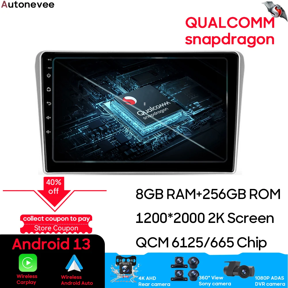 

Qualcomm For Toyota Avensis T250 2 2003 - 2009 Android Auto Car Radio Multimedia Video Player GPS Navigation Carplay 5G Wifi DSP
