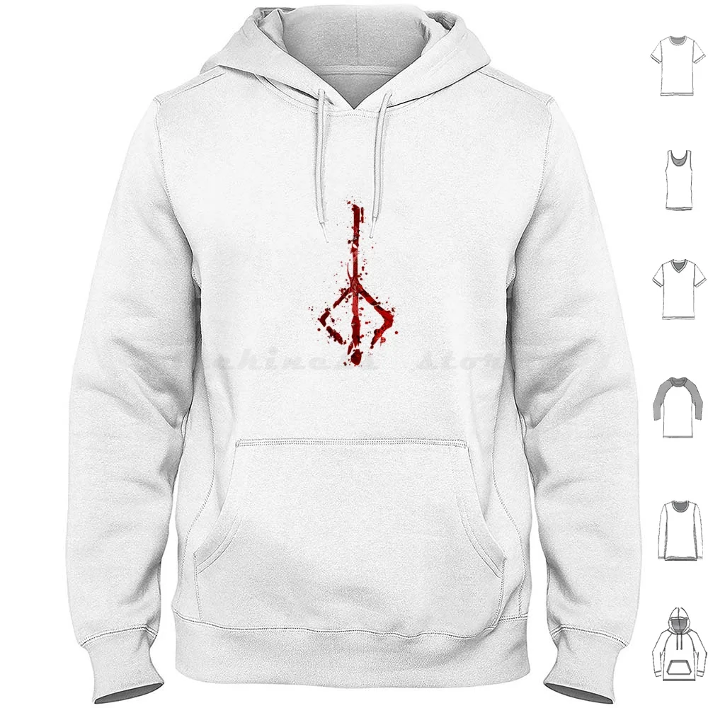 Felpe Con Cappuccio Bloodborne Manica Lunga Bloodborne Dark Souls Souls Dark Blood Hunter Game Gaming Horror Soulsborne Ps4 Video