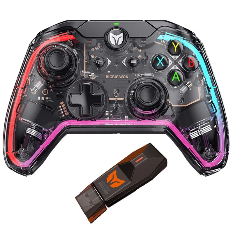 C1 Wired Somatosensory Gamepad Game Controller With 6-Axis Gyroscope RGB Light Effect/R90 Adapter Compatible For Switch |