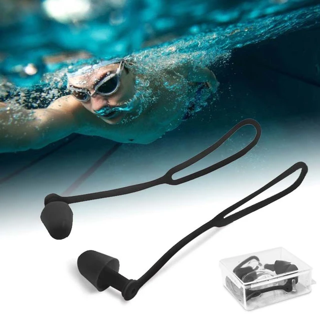 3 pares de tapones para los oídos de natación, tapones para los oídos de  silicona reutilizables, impermeables, para adultos, reducción de ruido