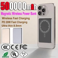 500000mAh For Xiaomi Samsung Huawei iPhone  Magnetic Power Bank Wireless Fast Charger For Magsafe Portable Auxiliary Battery