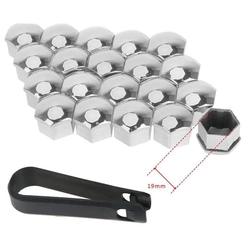 20pcs/set 21/19/17mm Car Wheel Nut Caps Protection Covers Caps Anti-Rust Auto Hub Screw Cover Auto Tyre Nut Bolt Decoration