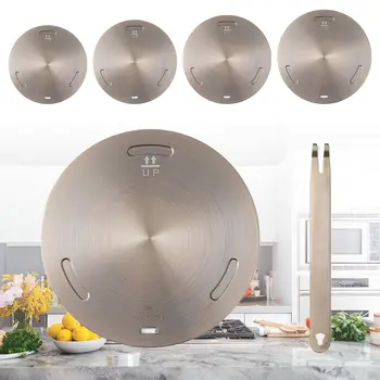 Kitchen Induction Cooker Heat Conduction Plate Stainless Steel Heat Diffuser Ring Plate Induction Cooker Stove Protector Accesso 1