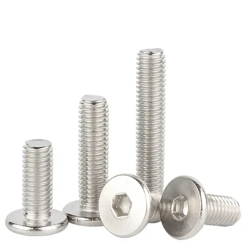 10pcs M1.6 M2 M2.5 M3-M8 Hex Hexagon Socket Ultra Thin Flat Wafer Allen Head Bolt Screw 304 Stainless Steel Support Customize - Image 2