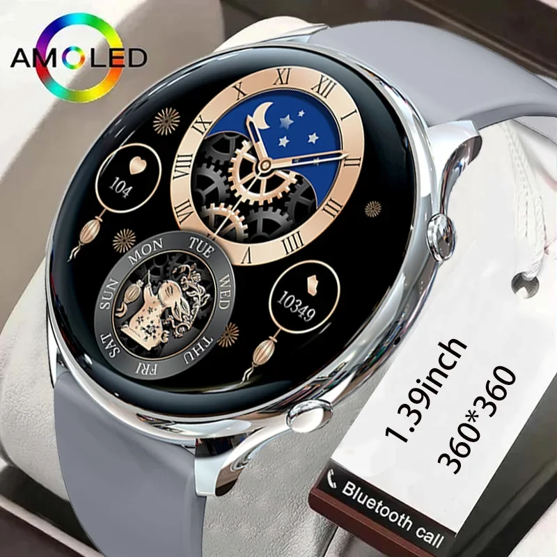 

2024 Women's Smartwatch HD Bluetooth Talk Temperature Monitoring Women's Health Waterproof Sports Smartwatch For Huawei Xiaomi