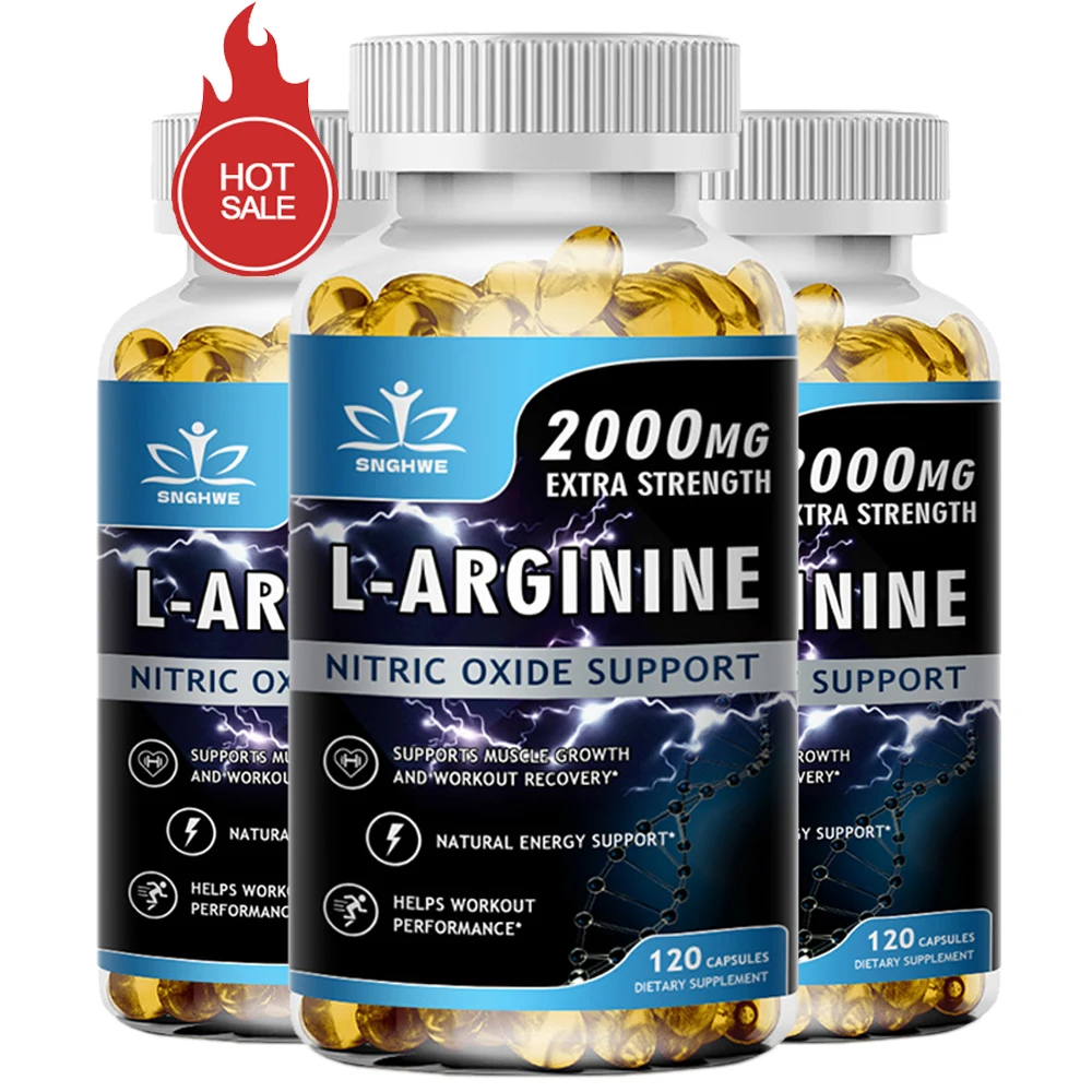 L-Arginine Boost Endurance Male Nitric Oxide Precursor Supplement Vegetarian Capsules