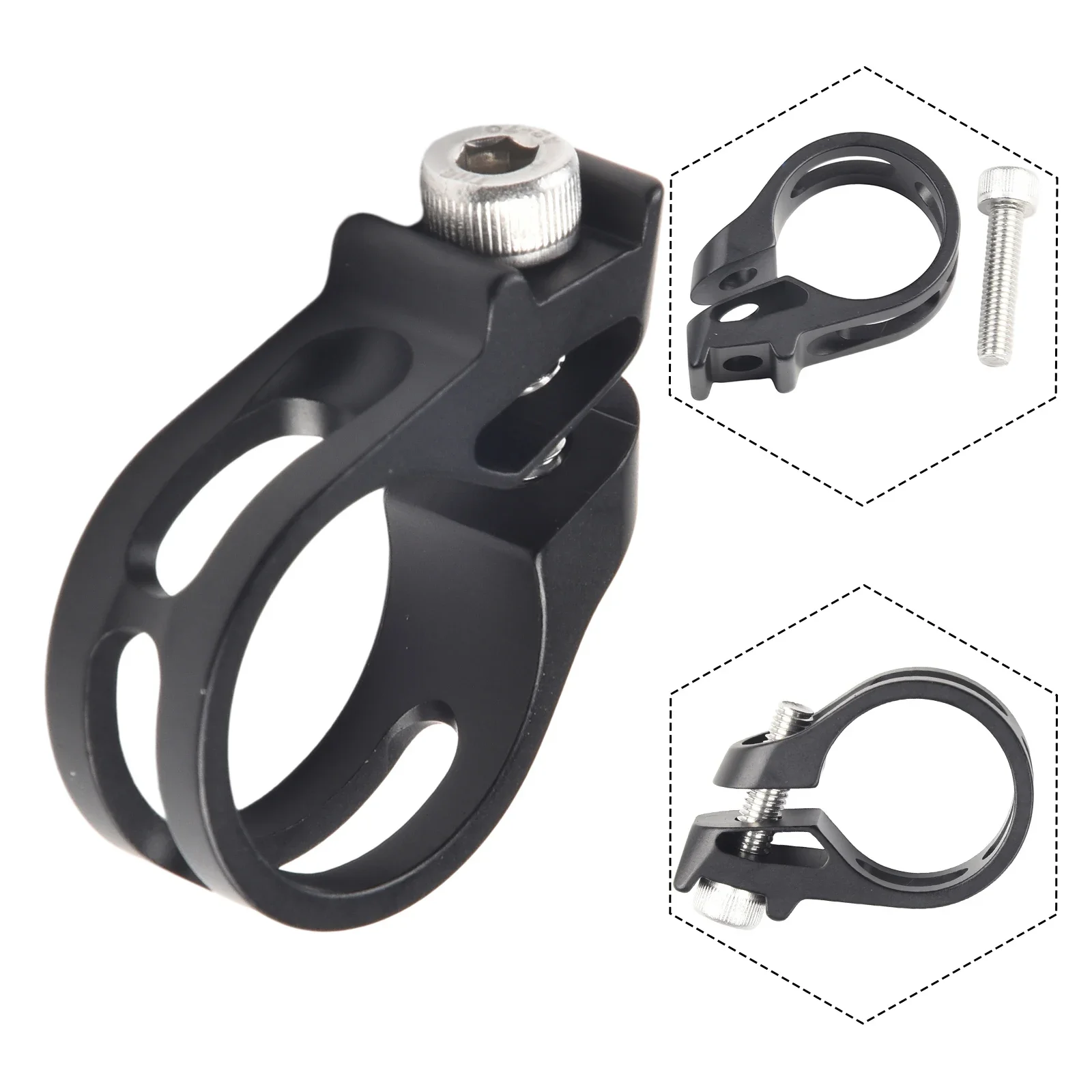 Bike Derailleur Shift Lever Aluminum Alloy Bicycle Shifter Clamp For Sram X7 X9 X0 XX XO1 Triggers Shifter Bicycle Front Derailleur Clamp Adapter