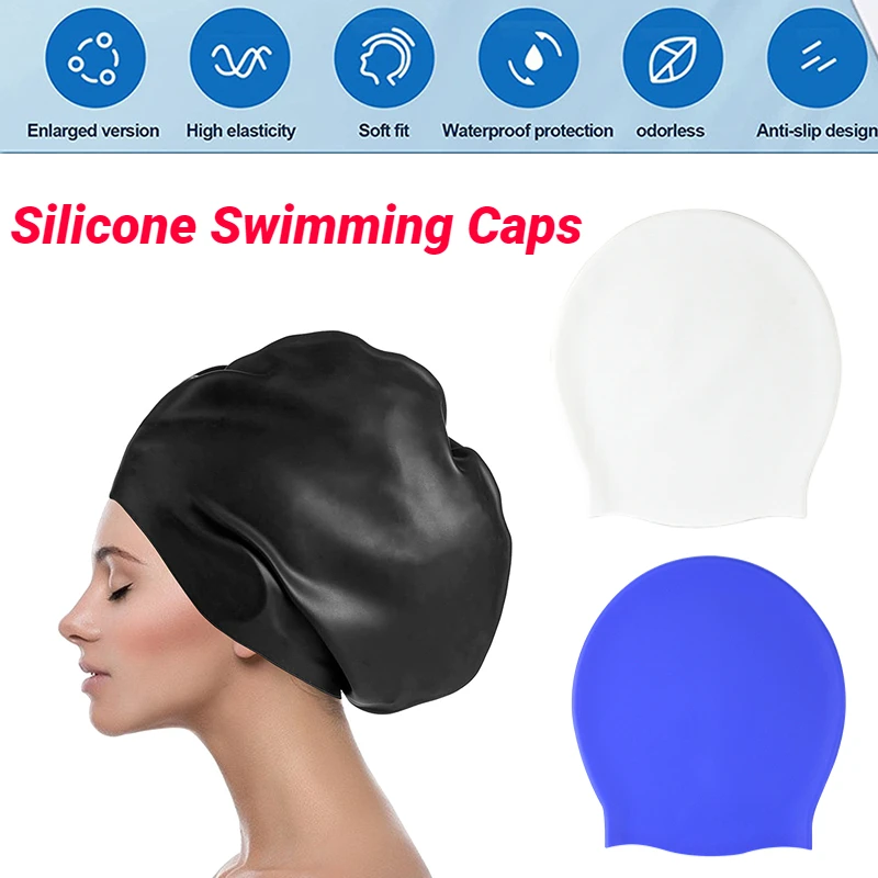 Bonnet de bain pour femmes et filles, unisexe, cheveux longs, Turban en  Nylon élastique, taille libre - AliExpress