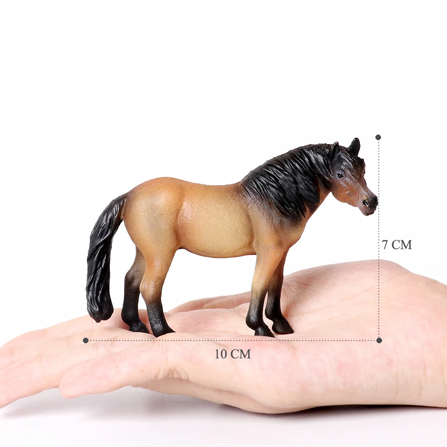 Large Realistic Horse Figurine with Detailed Textures – Farm Animal Toy & Party Decoration