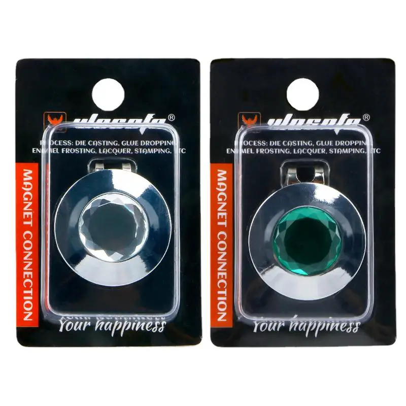 

Ball Marker Hat Clip Magnetic Ball Marker Clip Removable Rhinestones Ball Marker Golf Accessories Birthday Father's Day