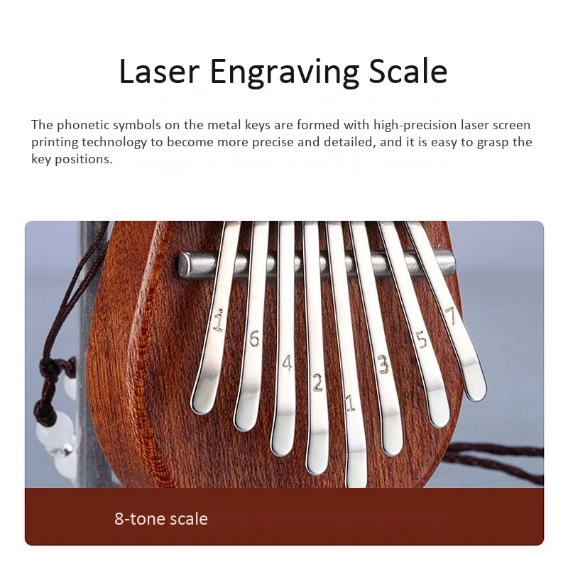 8-Key Mini Kalimba Thumb Piano 4