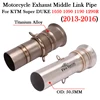 Slip-On For KTM Super DUKE 1050 1090 1190 1290 R 2013 - 2016 Motorcycle Exhaust Escape Moto Muffler Modify 51MM Middle Link Pipe