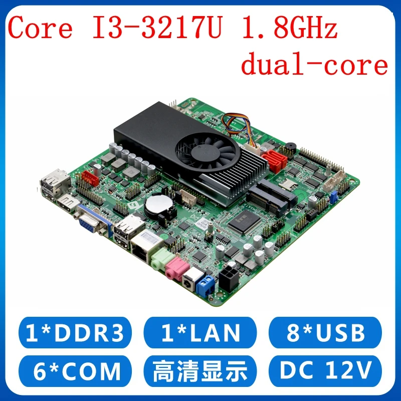 

intel core i3 Mini ITX Motherboard with LVDS/VGA/8*USB/6*COM ,1037u all in one mainboards MINI-ITX Support for Windows XP