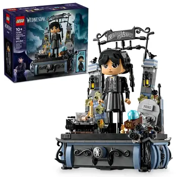 LEGO Wednesday Addams Figure Building Toy for Kids, Girls & Boys, Ages 10+ Doll with Display for Fans 76780 702 Pieces