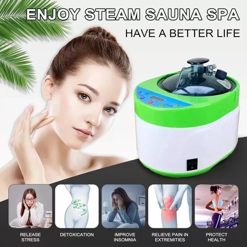 4L 2000W Sauna Steam Generator Portable Sauna Steamer with Remote Control Sauna Pot 4