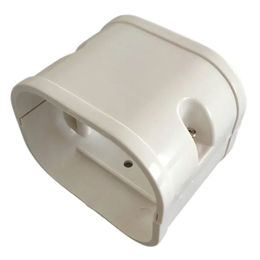 Ducting Ventilation Cover Air Vent Cover Coupling End Cap Cover Indoor Outdoor 135&deg;Flat Elbow