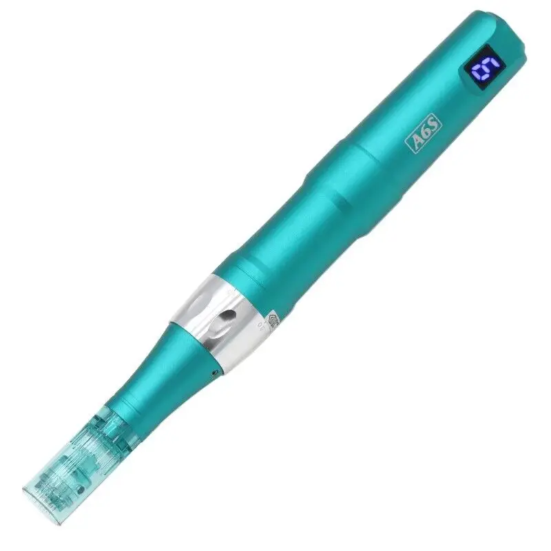 Dr. Pen-Stylo de microneedling Ultima A6S, électrique, sans fil, stylo automatique Derma, soins de la peau, outil de beauté, adhérence de 32 pièces