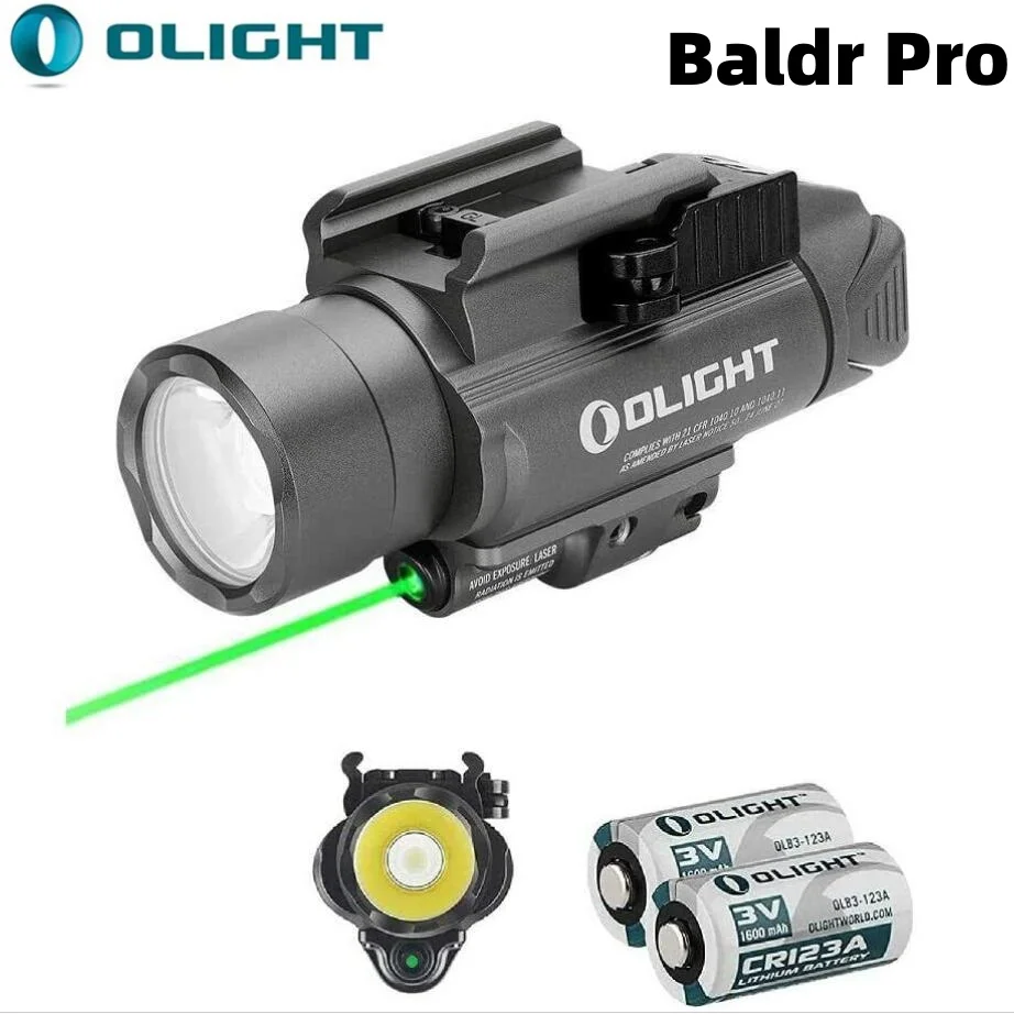 Olight Baldr Pro 1350 Lumen Torcia Torcia Tattica Led Light Combo Torcia Arma 260 Metri Di Distanza Del Fascio Con Batteria