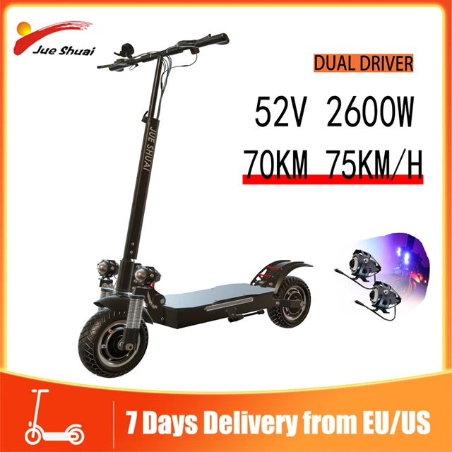 JUESHUAI-Trottinette Électrique X700 Pliable et Portable avec Siège, Moteur  de Touriste, Vitesse de 70 km/h, 52V, 2600W - AliExpress