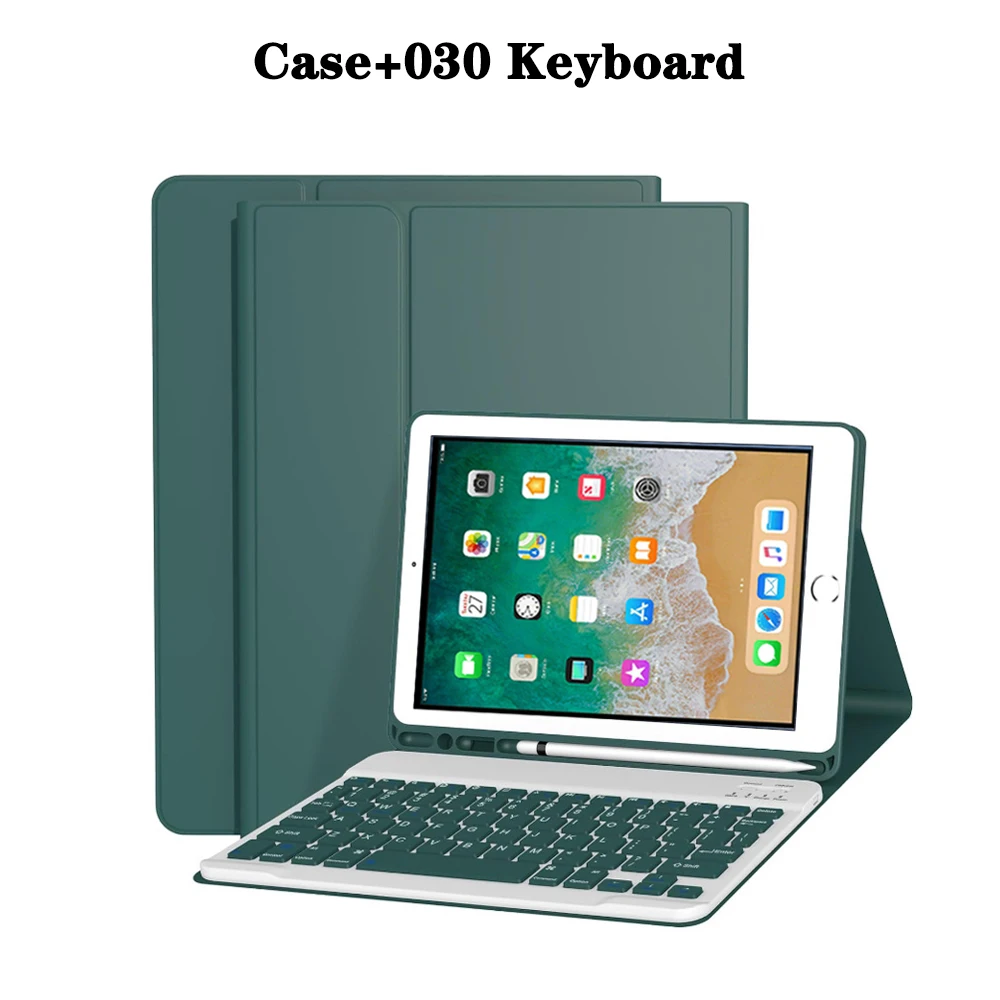 Premium Tablet Case with Detachable Keyboard and Pencil Holder, 9.7 Inch