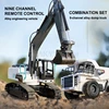 1:14 1594 Alloy Remote Control Excavator 22 Channels Heavy Duty RC Engineering Vehicle Rc Crawler Cars For Children Toys Model 1