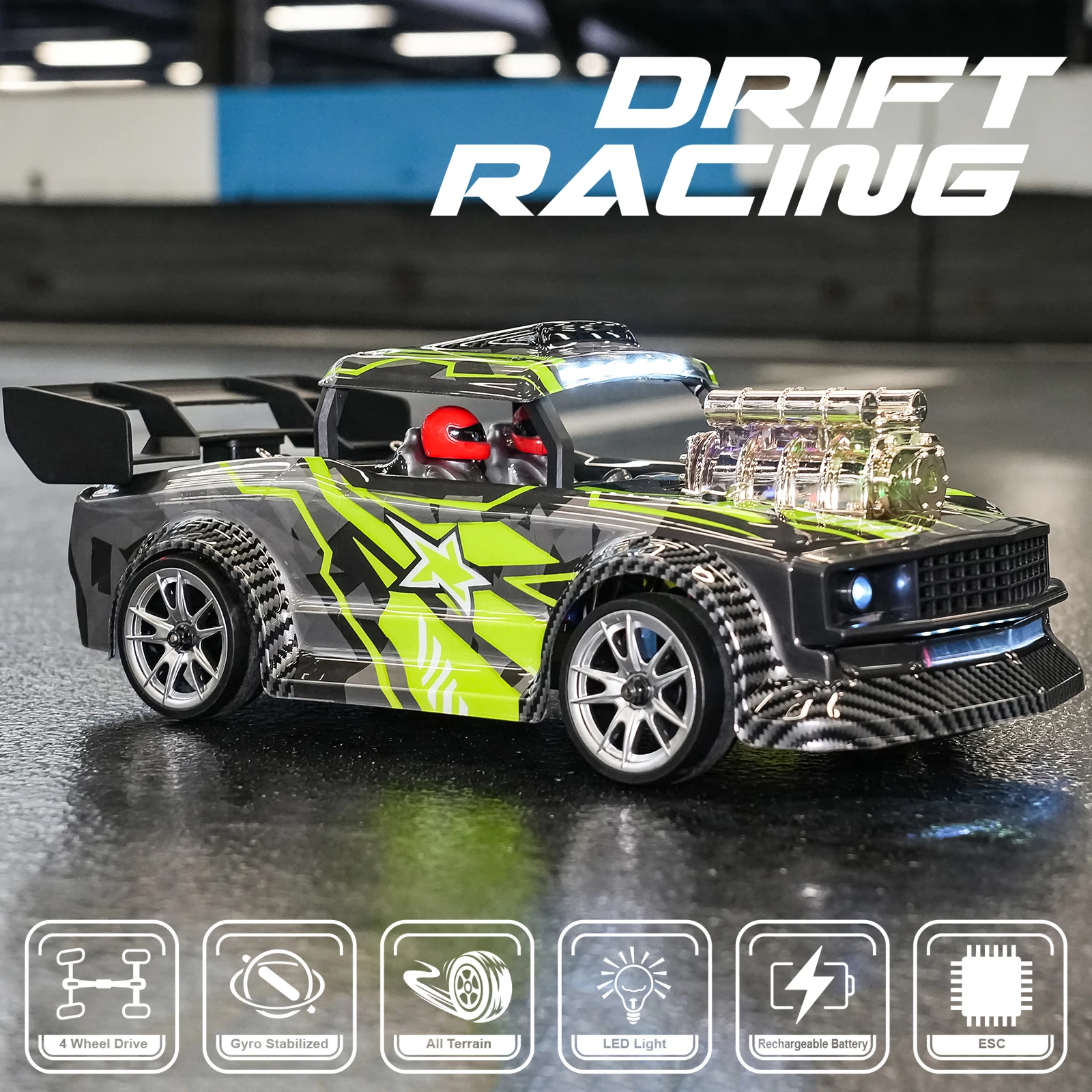  GoolRC RC Drift Car 1/16 RC Car Remote Control Car 2.4GHz 4WD  30km/h RC Race Car High Speed Kids Gift RTR RC Cars for Boys Waterproof  Electric Car Toy Car 