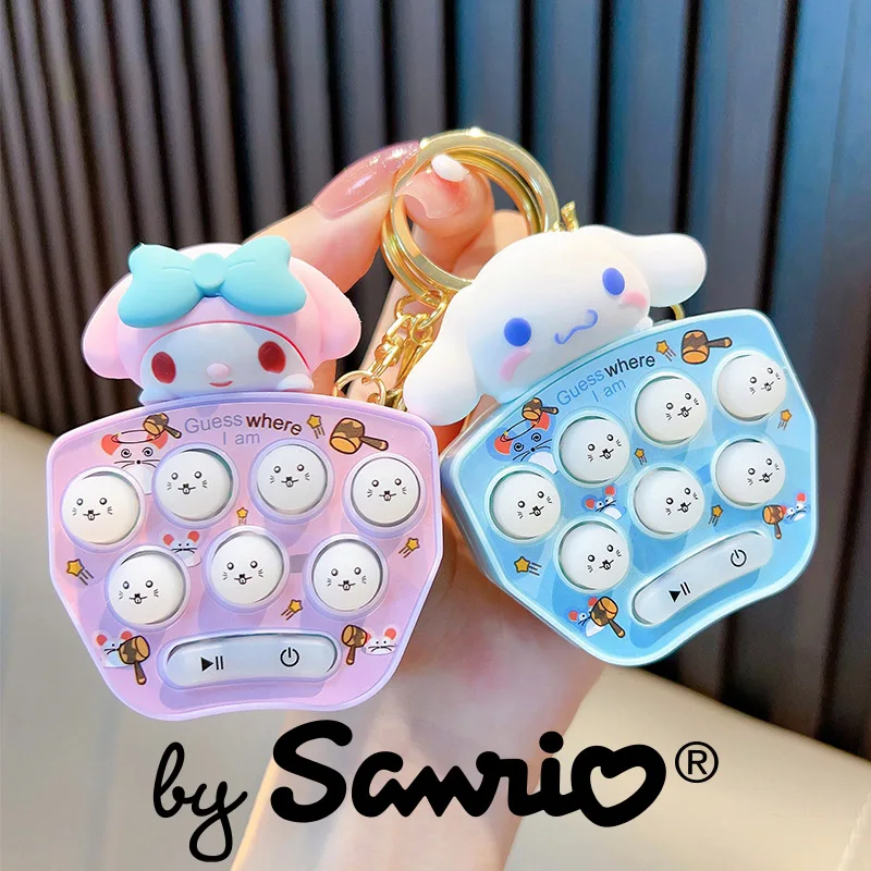 

New Sanrio Hello Kitty Cinnamoroll Keychain Pendant Bag Ornament Accessories Puzzle Game Console Anime Kawaii Creative Christmas