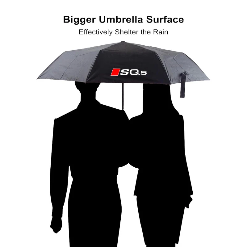 1PCS Car Styling For Audi SQ2 SQ3 SQ4 SQ5 SQ7 SQ8 Fully Automatic Folding Car Sunshade Umbrella For Audi Auto Accessories