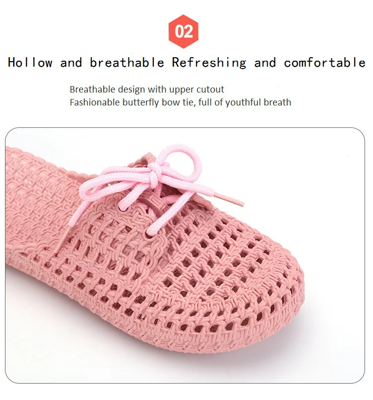 2020 Low Price Fashion New Design Women Summer Sandals Lace-up Breathable Non Slid Flat Woman Female Ladies Sweet Slippers