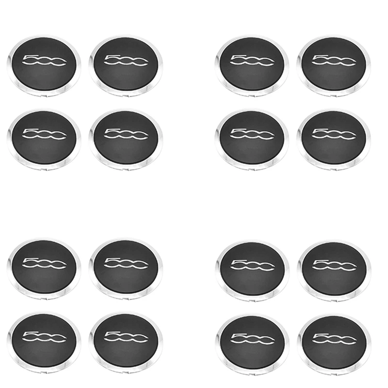 

8Pcs 133Mm Hubcap For Fiat 500 Wheels Centre Hub Caps Set 68078419AC 68078421AC Dust Cover 51884863 Silver