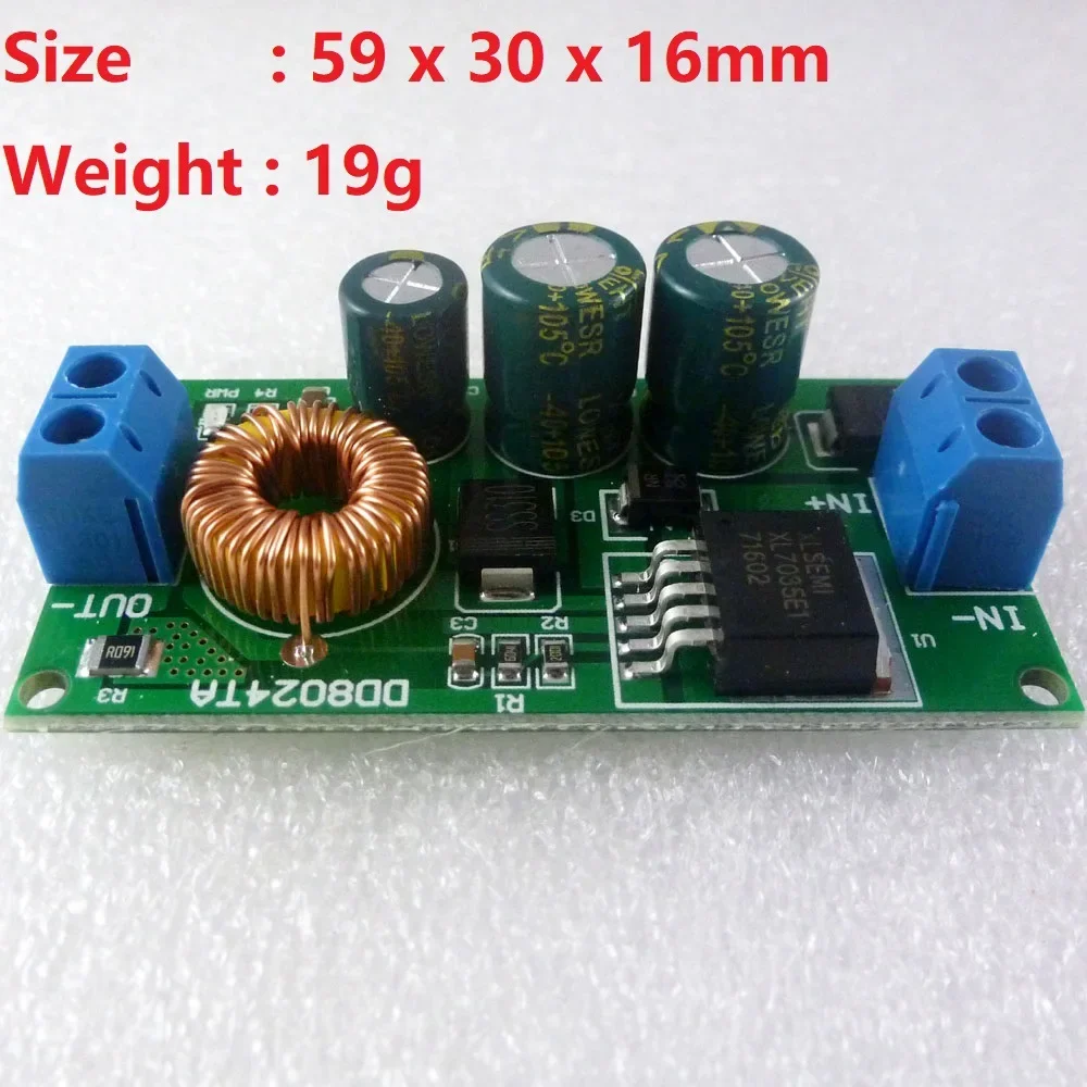 

DC-DC Converter Module High Voltage Buck Converter Board DD8024TA DC 10-80V to DC 3.3V/5V/6V/9V/12V/15V Step-down Power Module