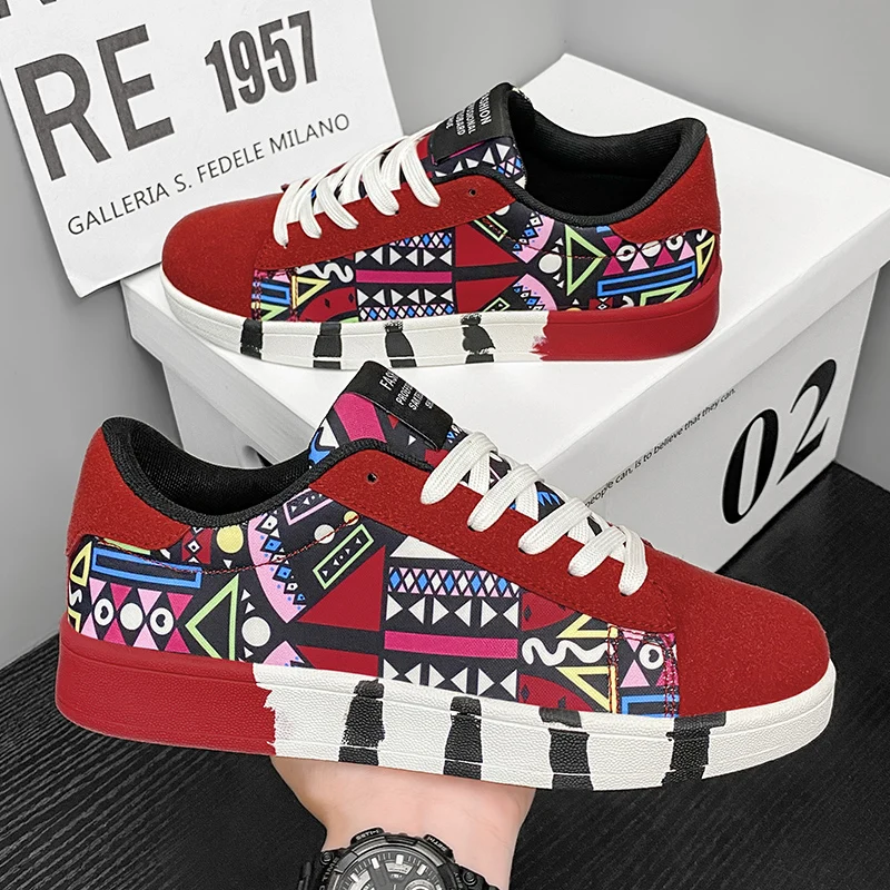 أحذية الجري الرياضية الكلاسيكية للرجال من القماش ب...