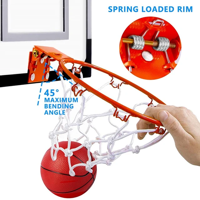 Mini panier de basket-ball pour enfants, support de cadre de planche  lumineuse, panier de levage