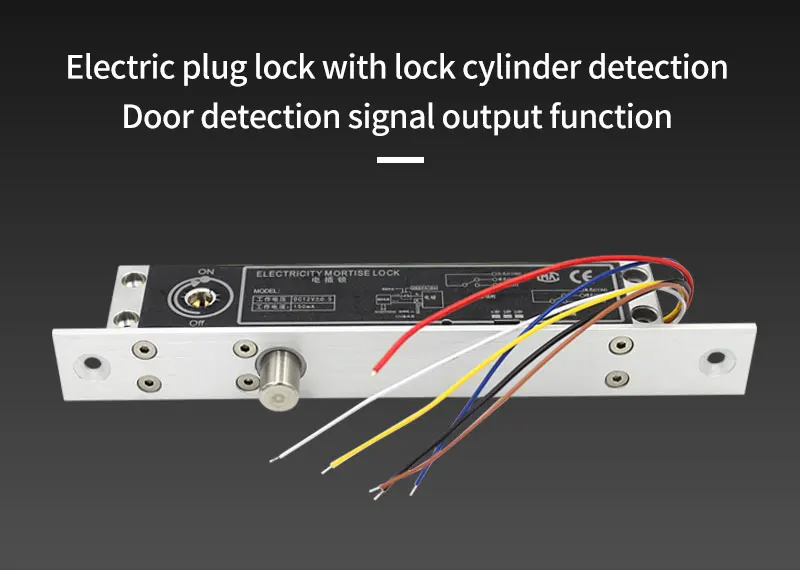 B9L B10LDC12V Electric Lock Alloy Deadbolt Time Delay Fail Secure Mortise Drop B